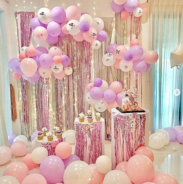 Butterfly Design Theme (purple + pink + white)