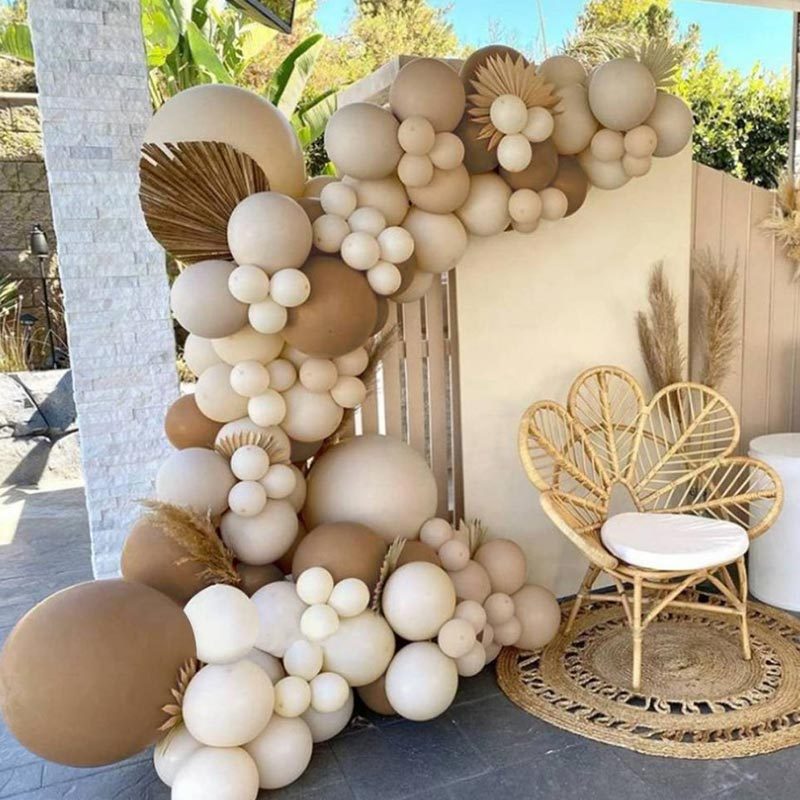 Brown Toned Balloon Backdrop