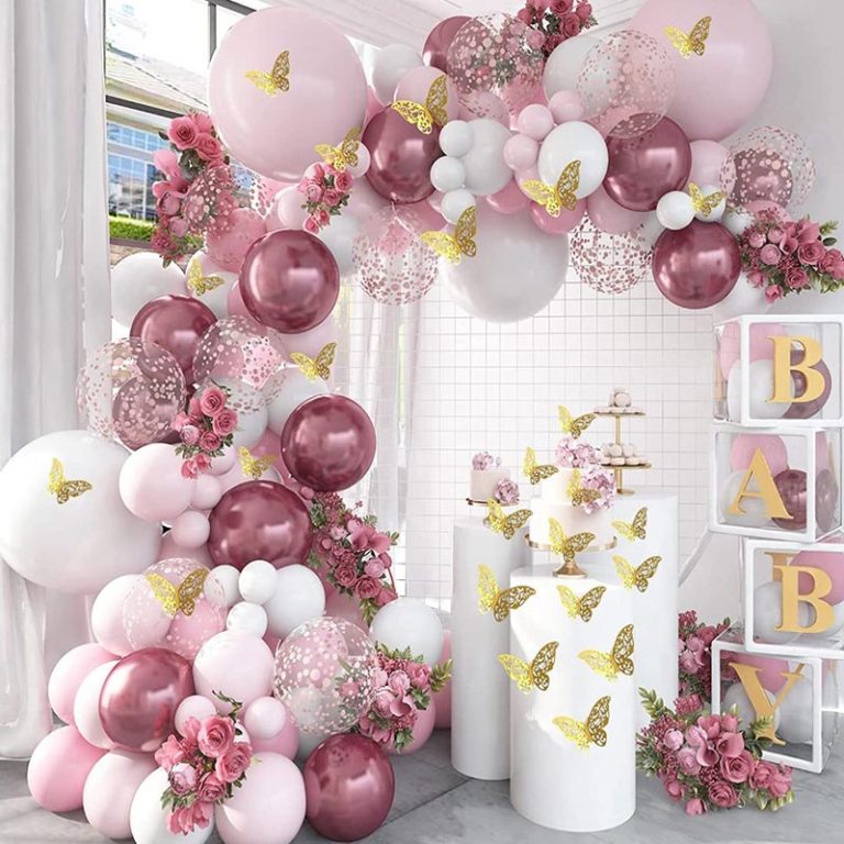 Butterfly Baby Decor (pink + white)