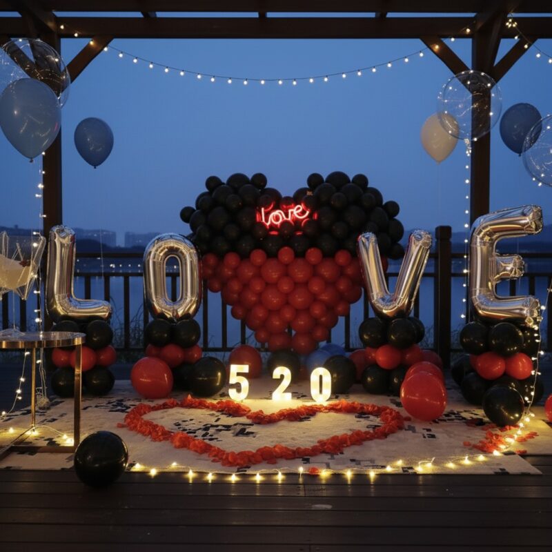 Love Theme Proposal Decor Set