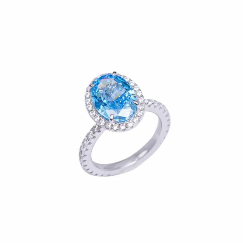 Blue Halo Ring