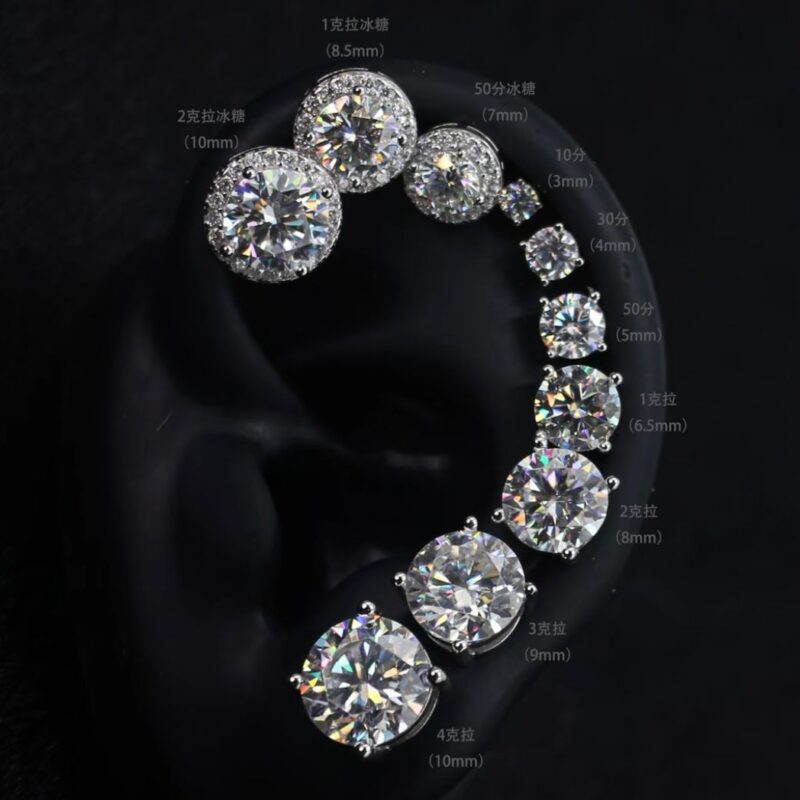 Graduated Diamond Earings